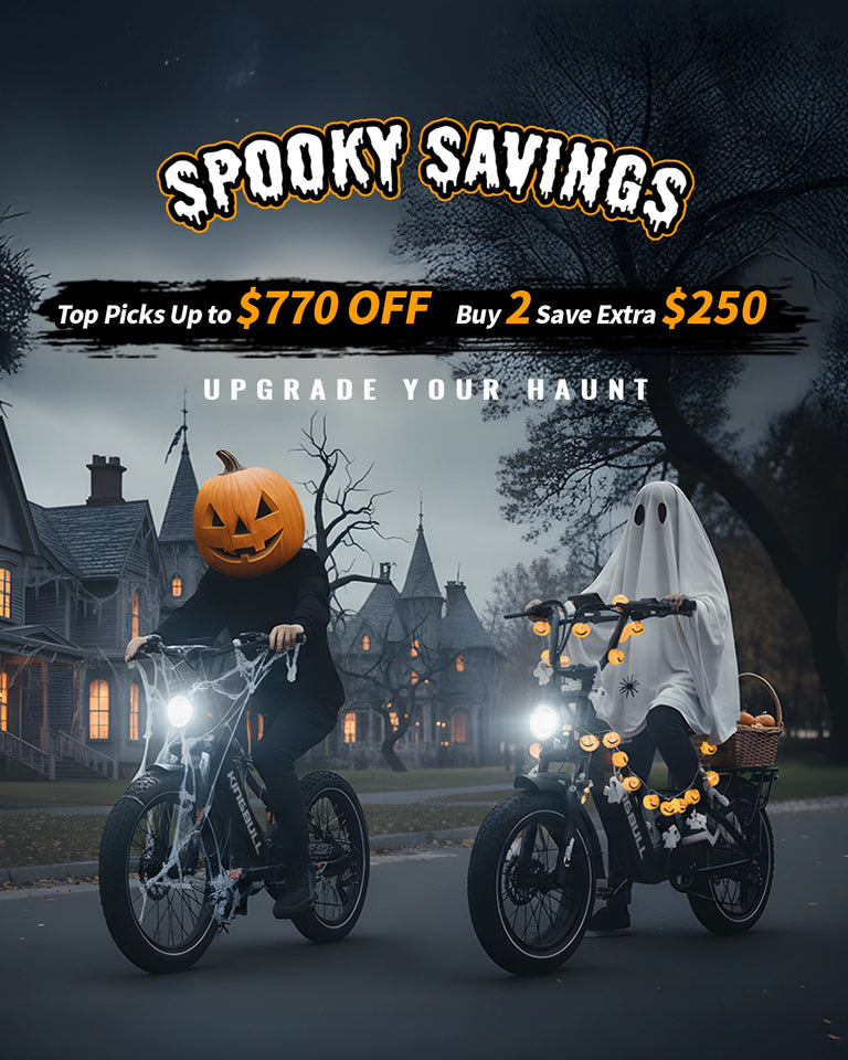 Kingbull electric bikes Halloween sale - Save up to $770, buy 2 get extra $250 off