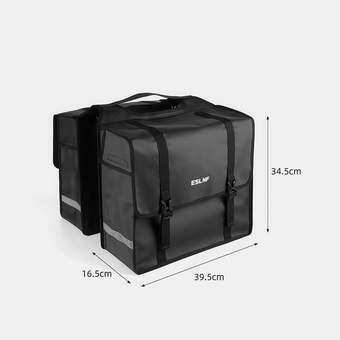 kingbull ebike waterproof saddle bag size diagram