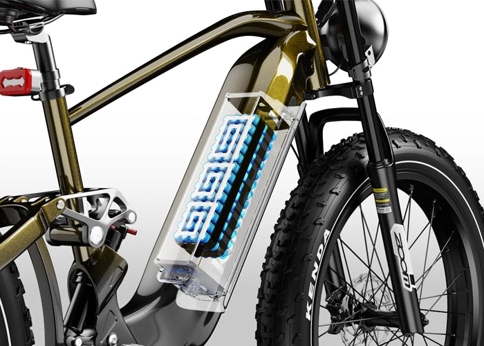 Samsung cell battery on EX Titan electric mountain bike