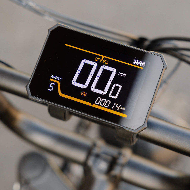 Jumper Go LCD display close-up – Kingbull electric mountain bike