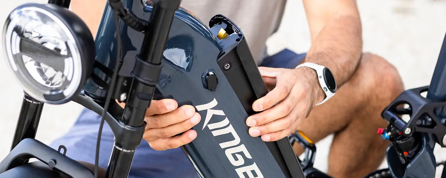 Concealed battery design-Kingbull Jumper Go full suspension e-bike