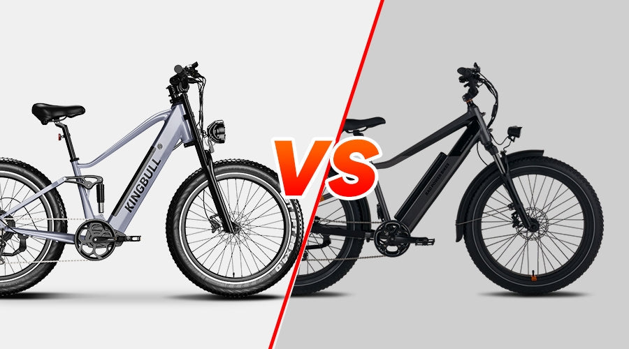 Kingbull Rover 2.0 full suspension ebike vs RadRover 6 Plus