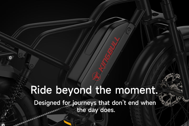 Kingbull Ranger electric bike rear fender with brand logo - designed for endless journeys