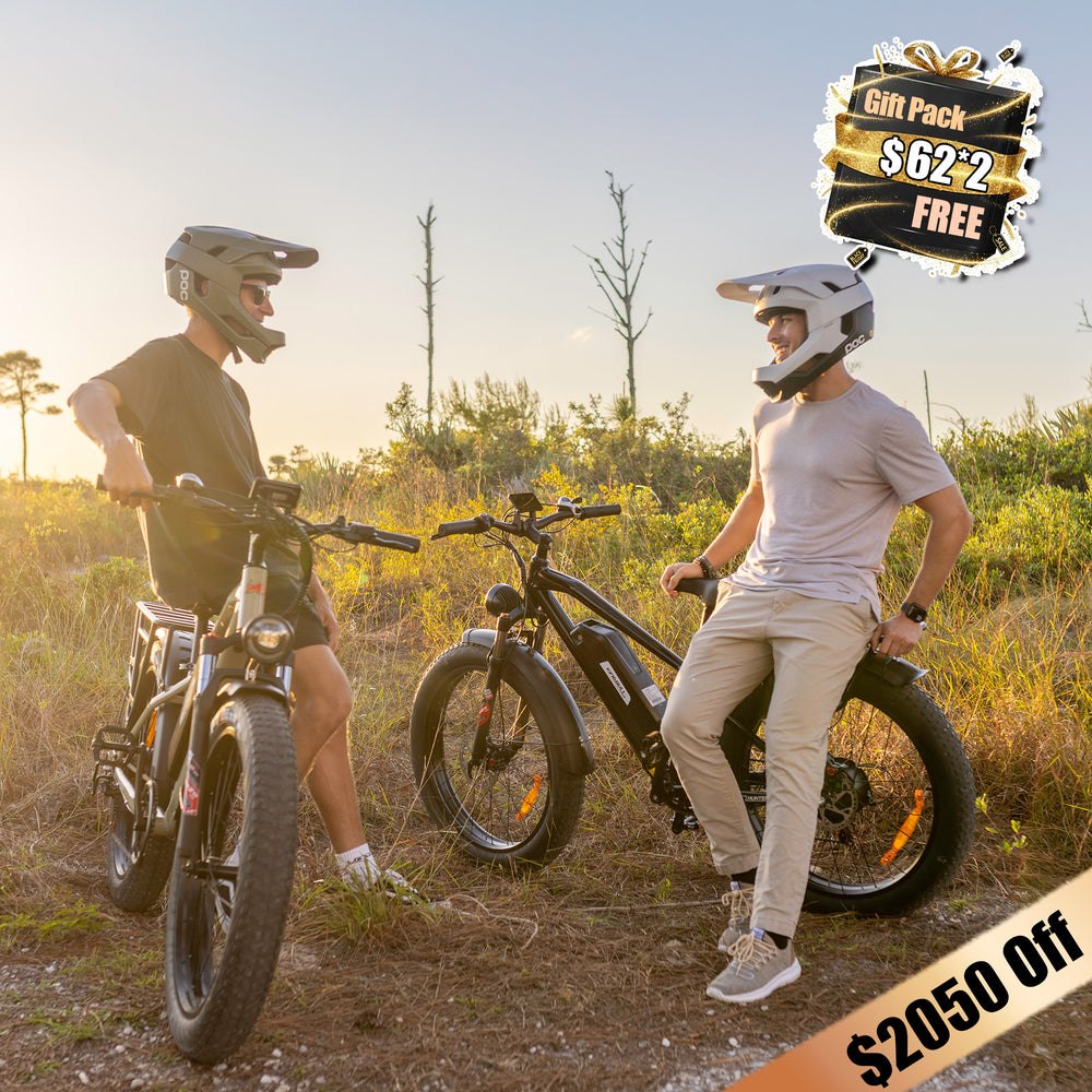 Save $2050 on two off-road e-bikes hunter2.0.