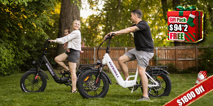 Kingbull Double Literider 2.0 electric bikes for couples - $1800 discount with free accessories gift pack worth $94*2