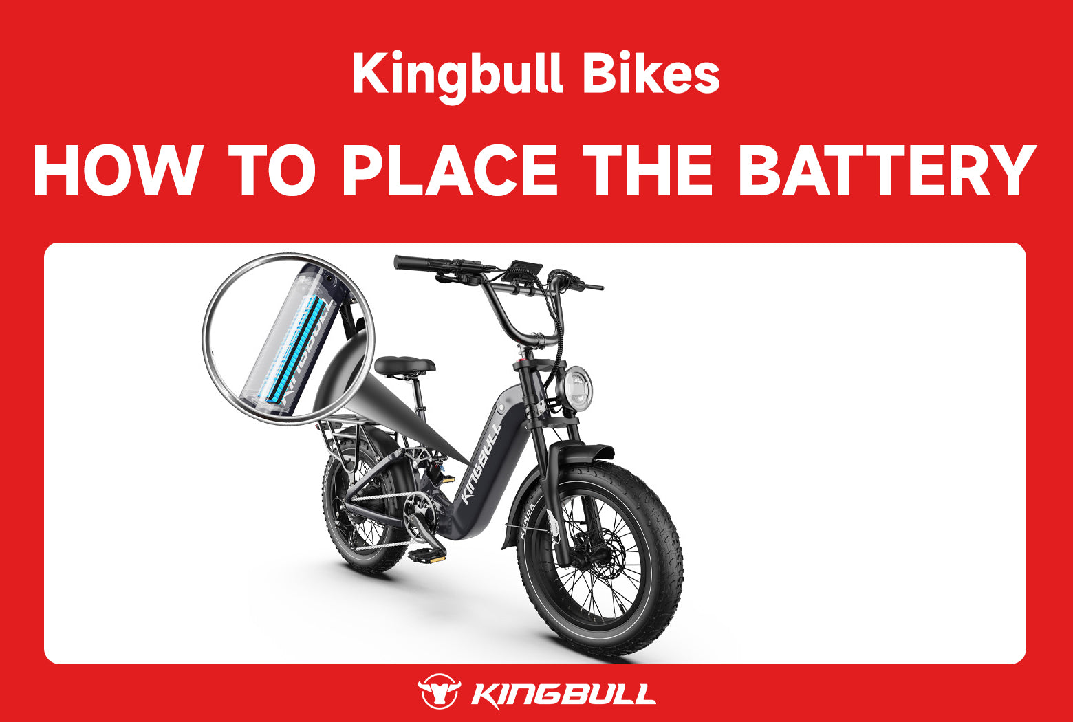 Remove and Place Your Battery Correctly on Your Kingbull Bike