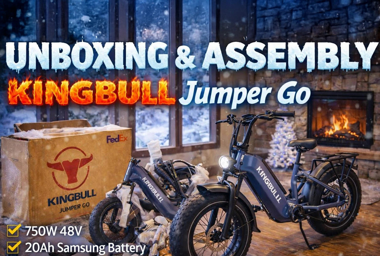 KINGBULL Jumper Go E-Bike Unboxing & Assembly ❄️ Built for Winter Colorado