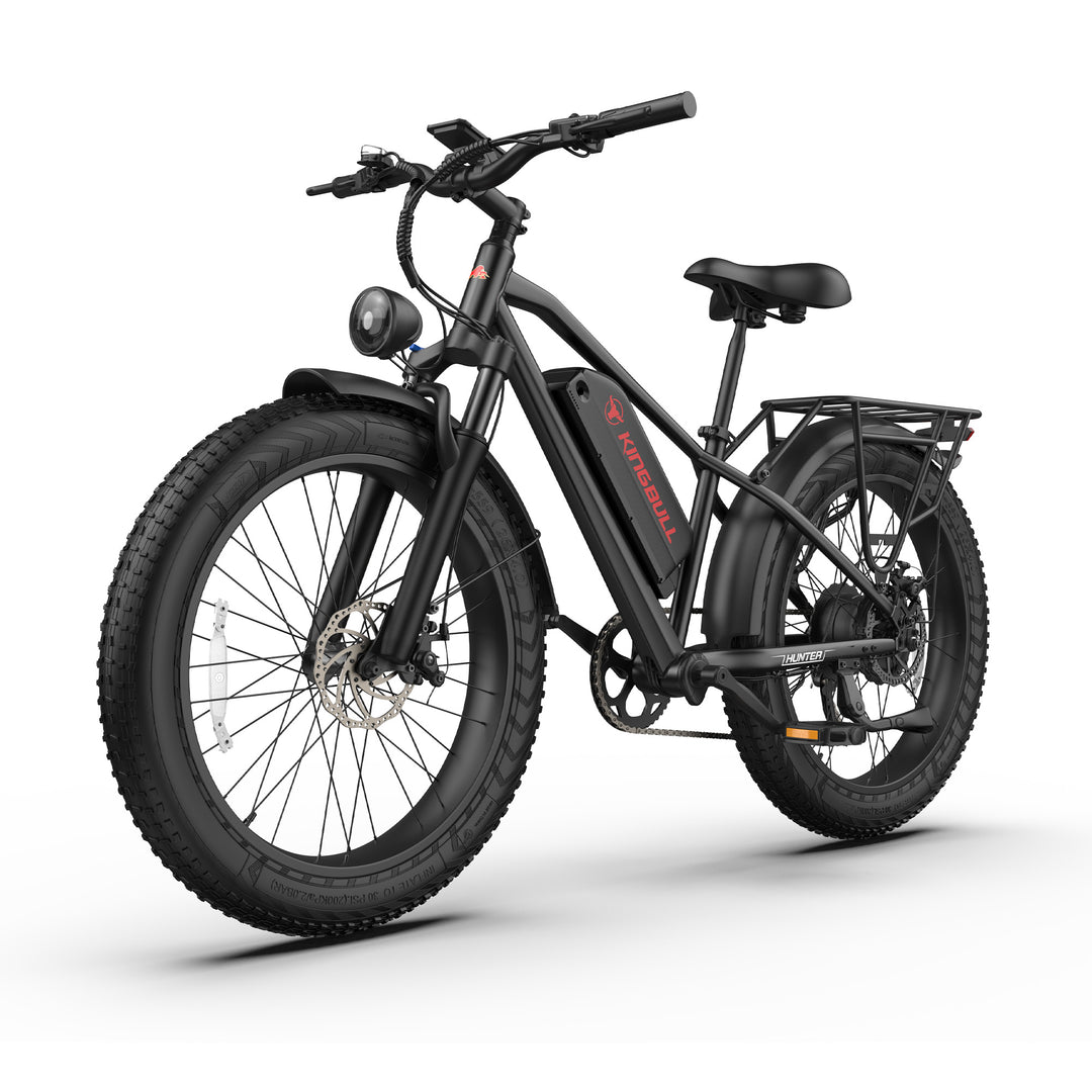 Hunter R Bike Kingbull Hunter 2.0S | 1300W Peak Electric Mountain Bike | 26 x 4 Fat ...