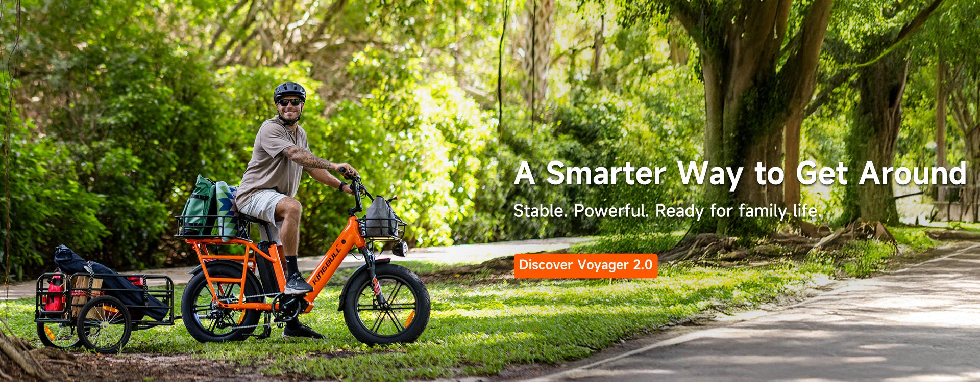 Kingbull Voyager 2.0 electric cargo bike for family life