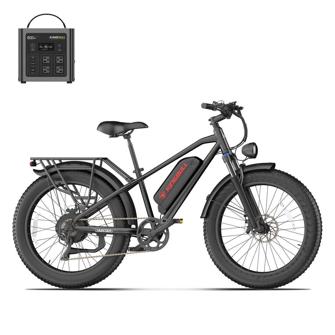 Kingbull Hunter 2.0S Mountain Fat Tire Electric Bike with power station
