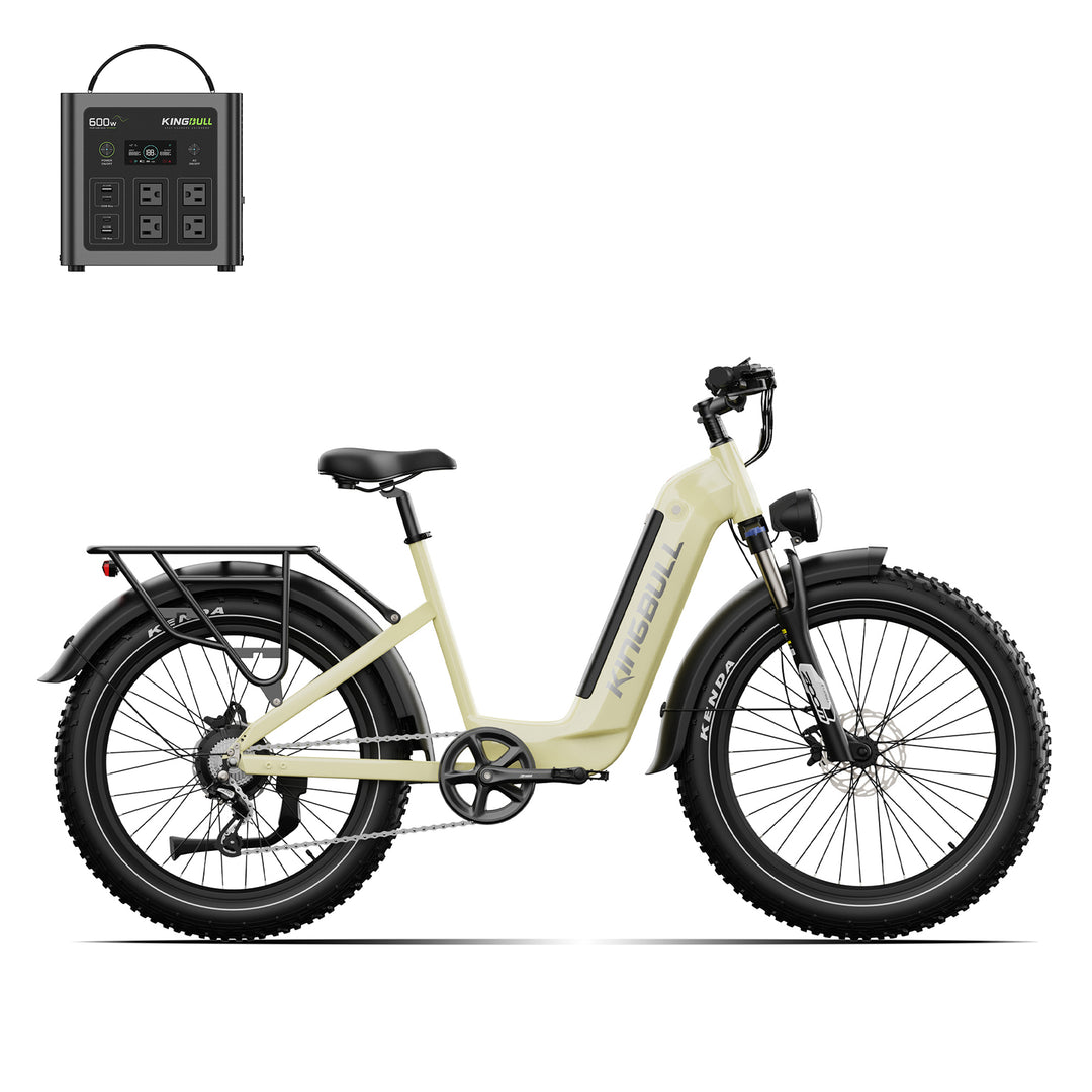 Trekker | Premium Step-Through Electric City Bike with power station
