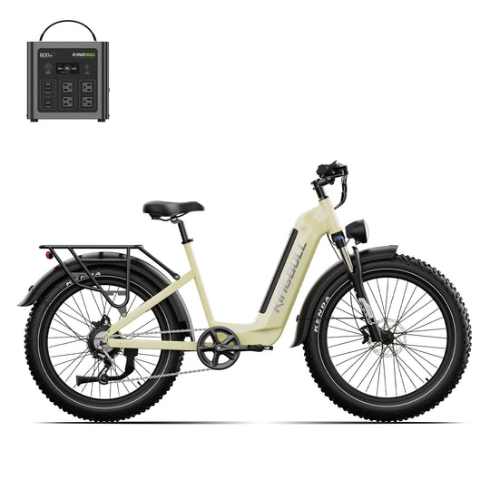 Trekker | Premium Step-Through Electric City Bike with power station