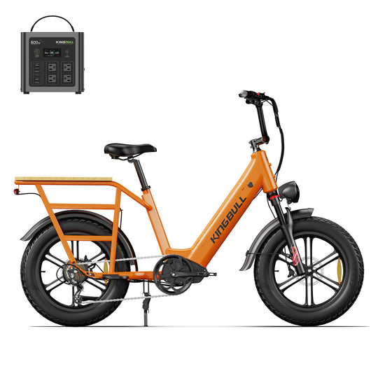 Kingbull Voyager 2.0 | Fat Tire Electric Cargo Bike with power station