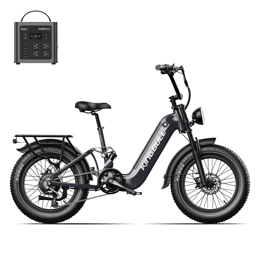 Jumper Go | 20" Full Suspension All Terrain Electric Bike with power station