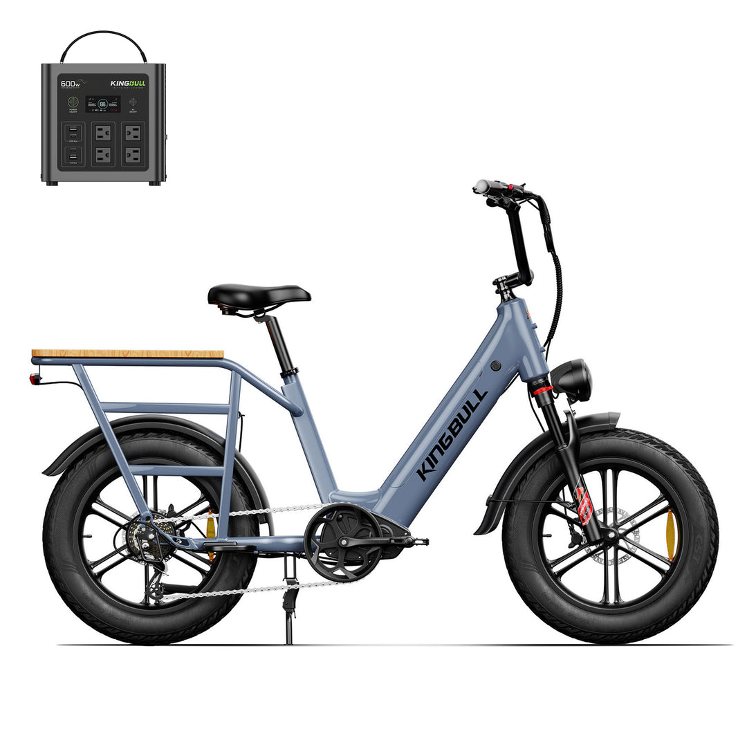Kingbull Voyager 2.0 | Fat Tire Electric Cargo Bike with power station