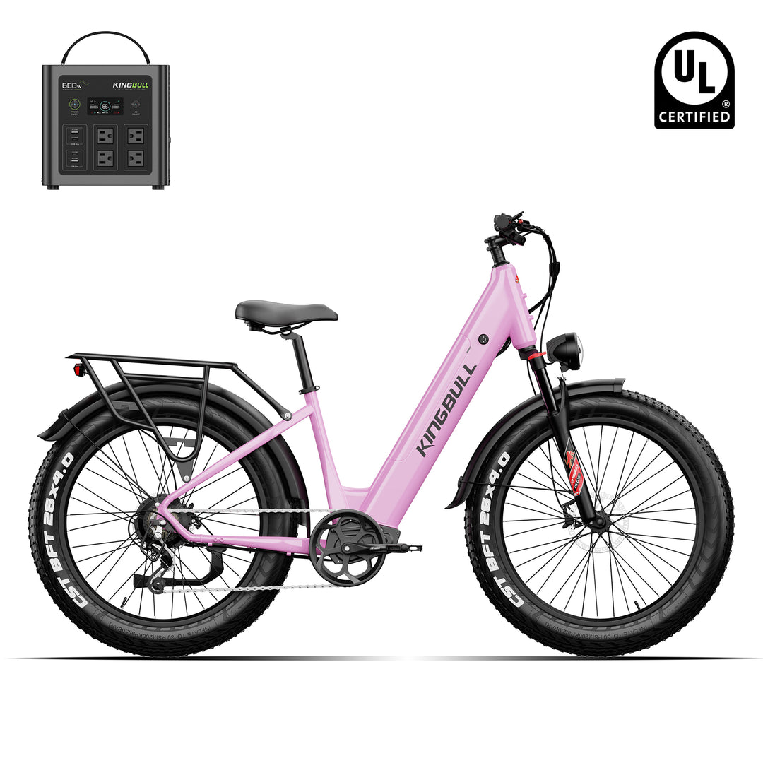 Kingbull Discover ST 2.0 Commuter Fat Tire Ebike with power station