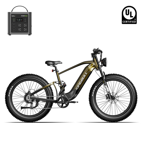 EX Titan Premium Full Suspension Electric Mountain Bike with power station