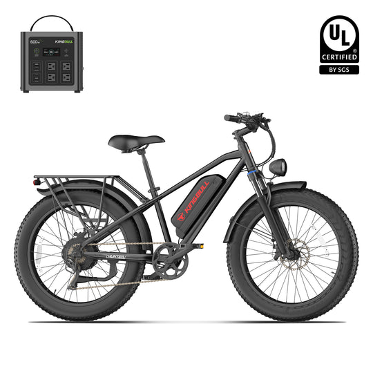 Kingbull Hunter 2.0S Mountain Fat Tire Electric Bike with power station