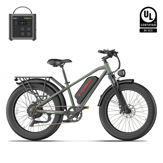 Kingbull Hunter 2.0S Mountain Fat Tire Electric Bike with power station