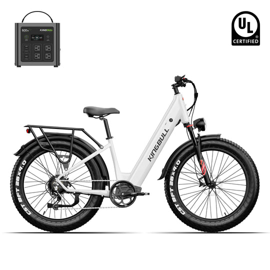 Kingbull Discover ST 2.0 Commuter Fat Tire Ebike with power station