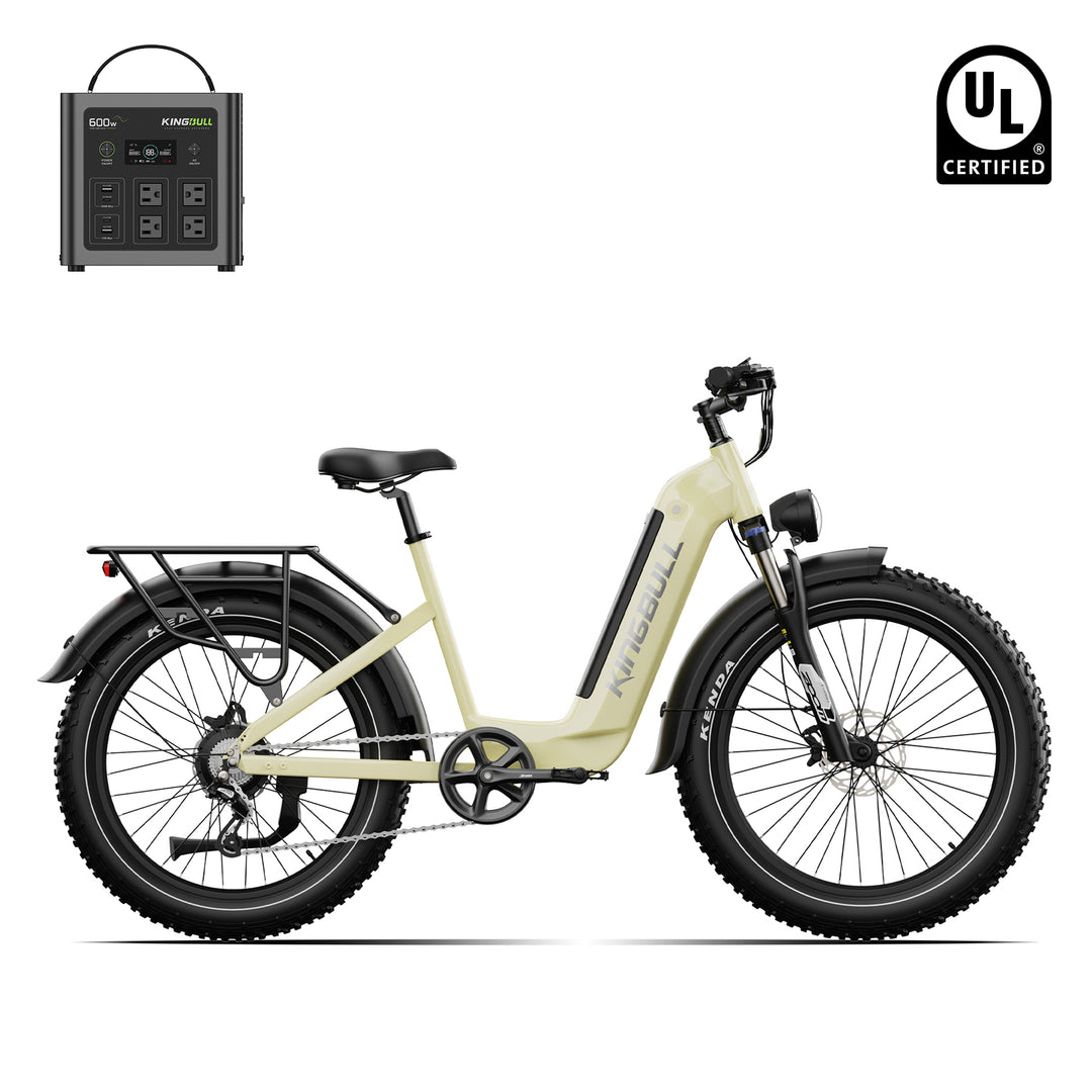 Trekker | Premium Step-Through Electric City Bike with power station