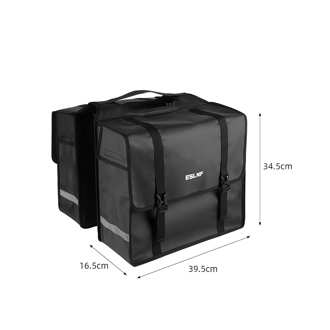 kingbull ebike waterproof saddle bag size diagram