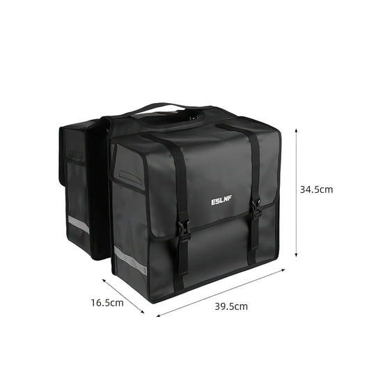kingbull ebike waterproof saddle bag size diagram