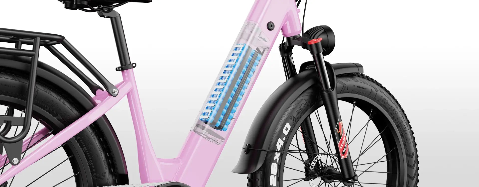 Kingbull Discover ST 2.0 with Samsung battery operating inside the frame – range up to 60 miles