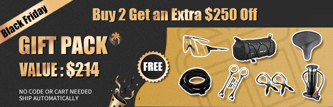 Black Friday Bike Sale - Buy 2 Get Extra $250 Off + Free Cycling Accessories Gift Pack Worth $214