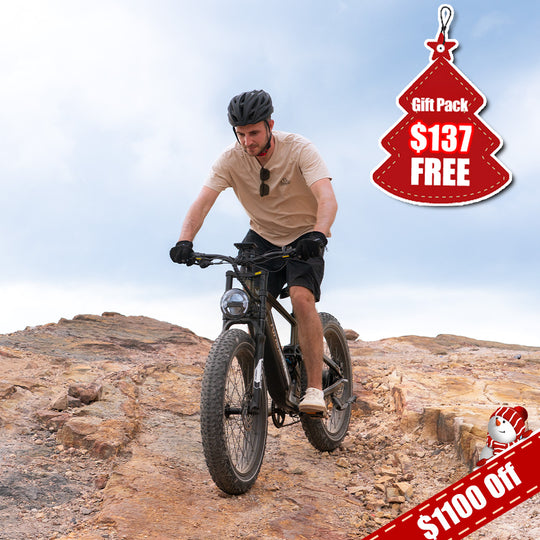 Kingbull EX Titan Premium Full Suspension Electric Mountain Bike with $1100 off and free $137 gift pack  - off-road e-bike