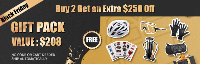Black Friday Bike Sale - Buy 2 Get $250 Off + Free Cycling Accessories Gift Pack Worth $208