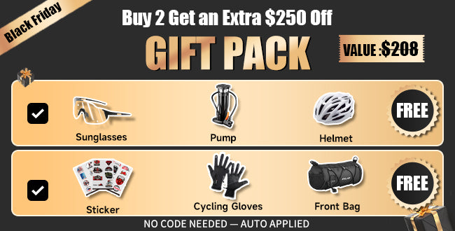 Black Friday Bike Sale - Buy 2 Get $250 Off + Free Cycling Accessories Gift Pack Worth $208