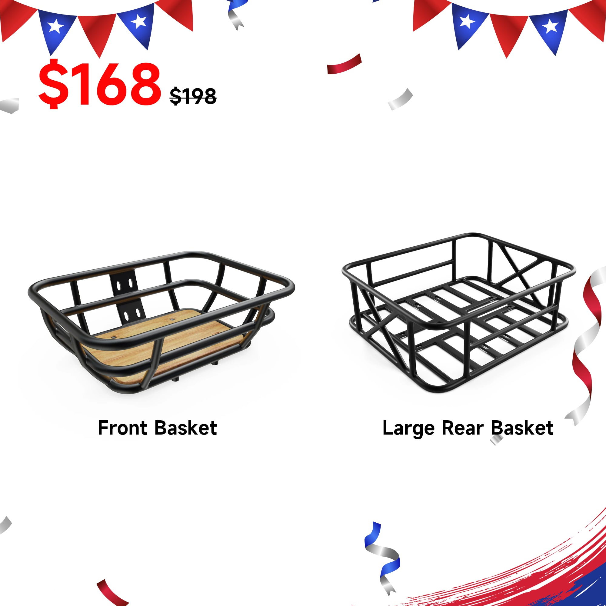Front & Rear Basket Set-Kingbull