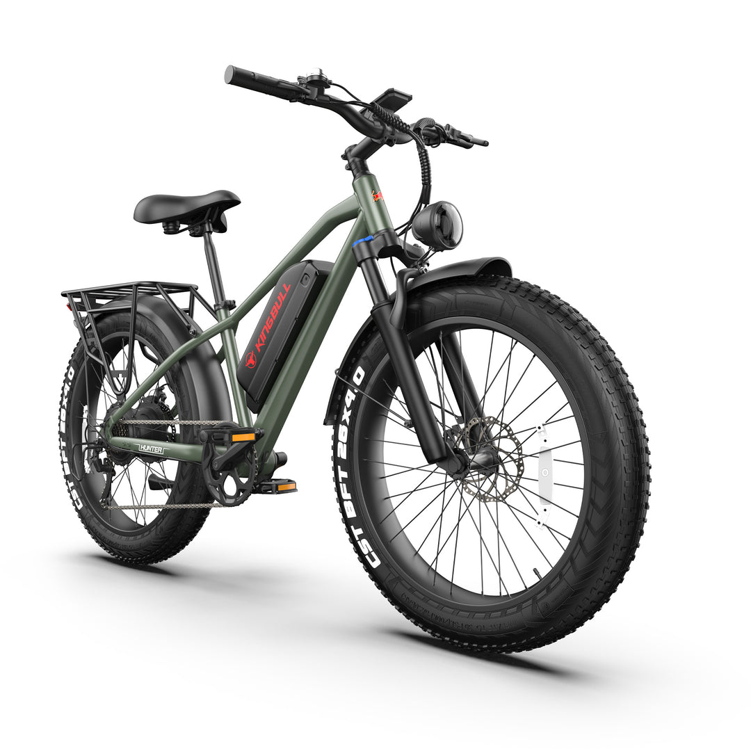  Green Kingbull Hunter 2.0S Electric bike side view