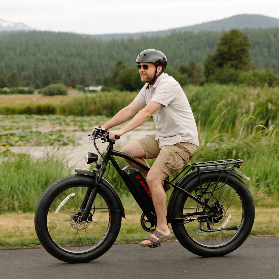 Kingbull Hunter 2.0S off-road ebike conquering steep mountain terrain.