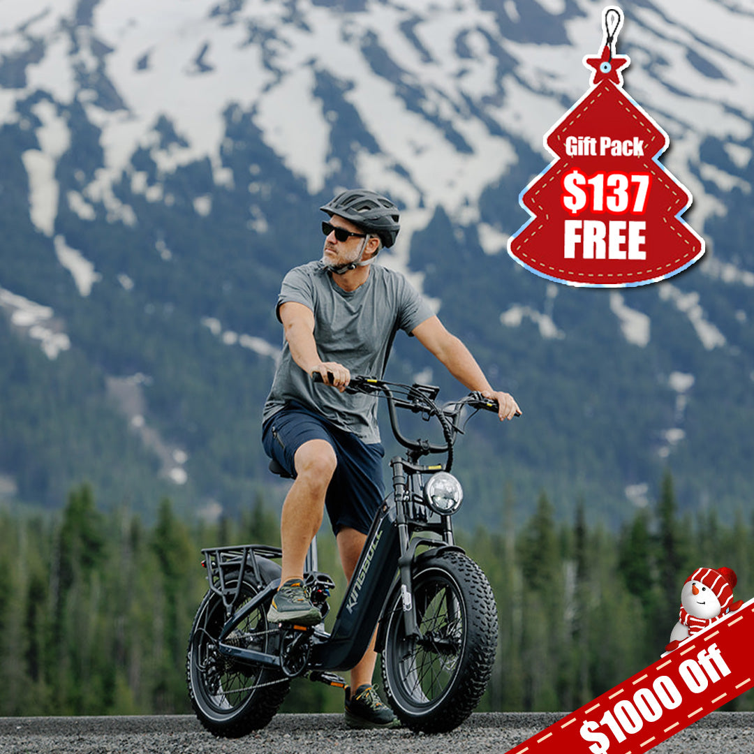 Kingbull gray Jumper GO 20" Full Suspension All Terrain Electric Bike with $1000 off and free $137 gift pack - city commute e-bike