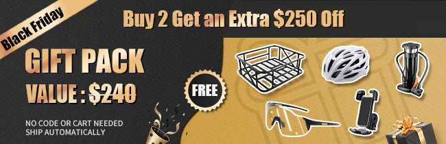Black Friday Bike Sale - Buy 2 Get Extra $250 Off + Free Cycling Accessories Gift Pack Worth $240