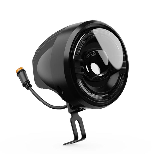 Black electric bke headlights