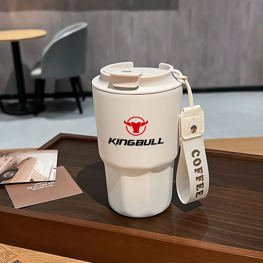 A Kingbull_E-bike_Thermal_Cup on the desk