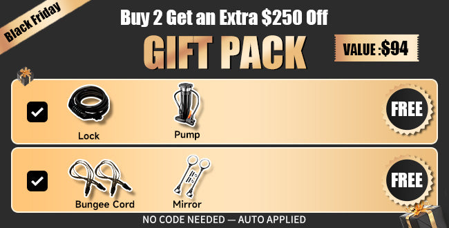 Black Friday Bike Sale - Buy 2 Get Extra $250 Off + Free Cycling Accessories Gift Pack Worth $94