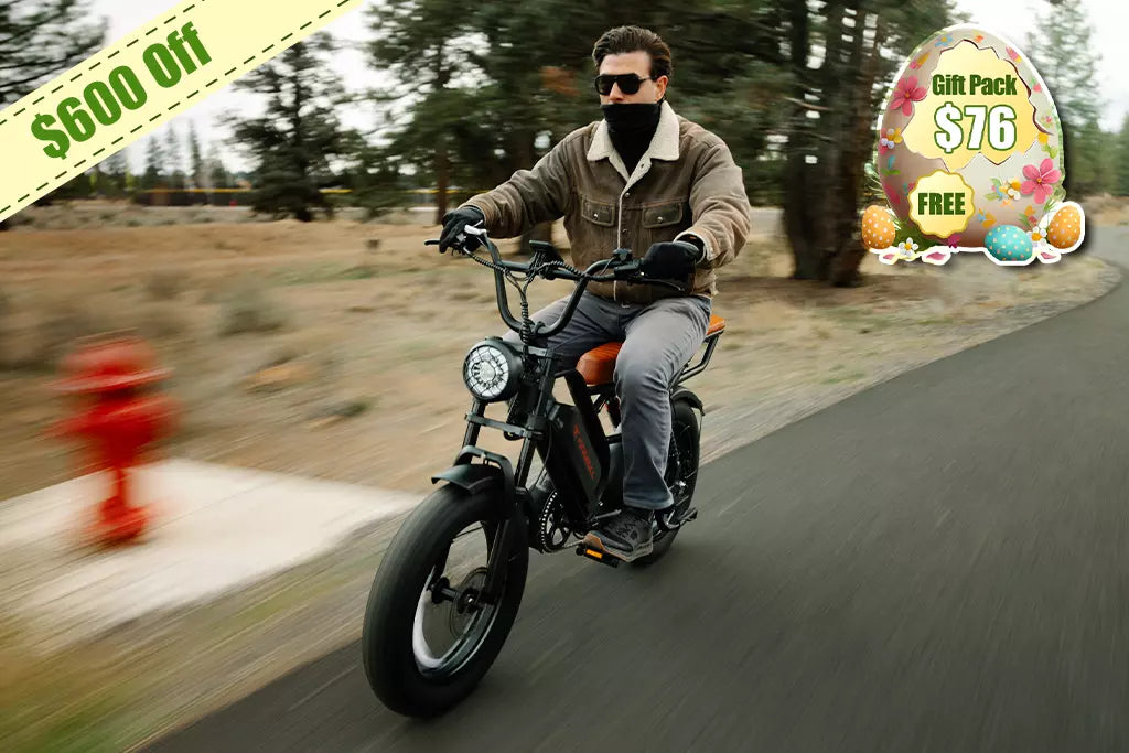 Kingbull Ranger electric vintage mountain bike sale - $600 discount with free gift