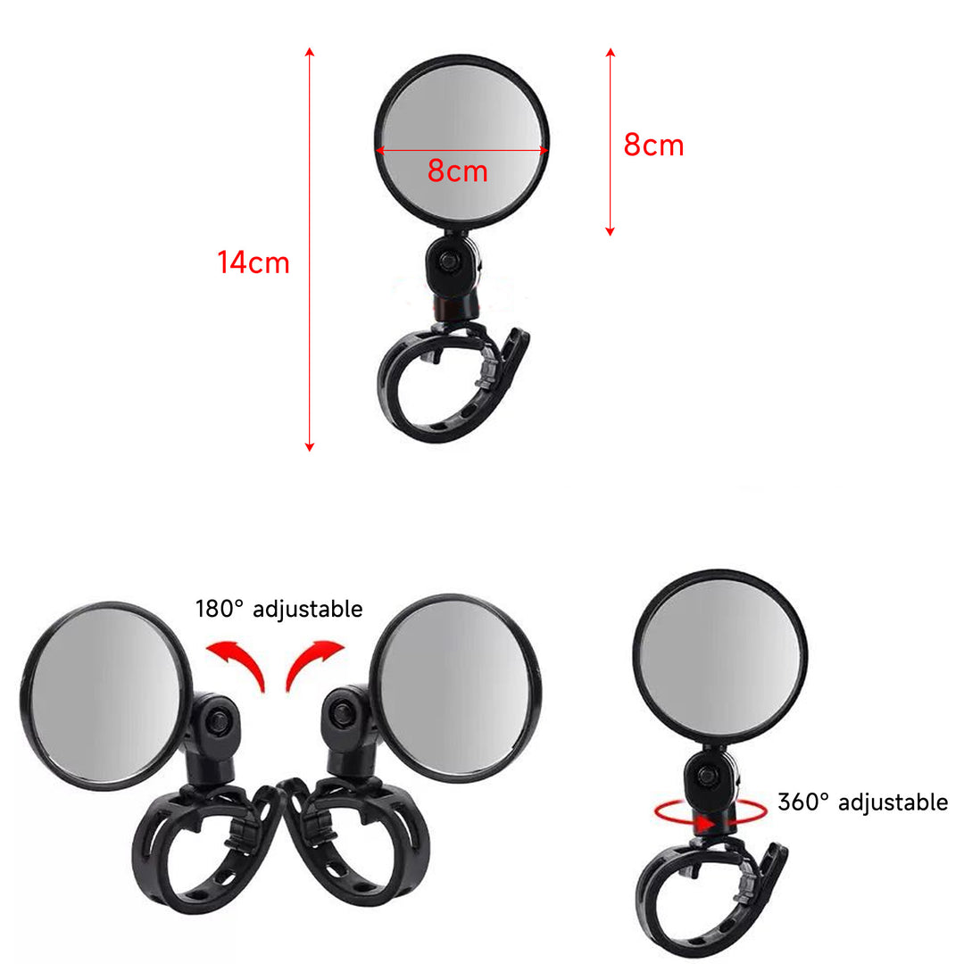 Kingbull Snap-Fit Rearview Mirrors for E-Bike