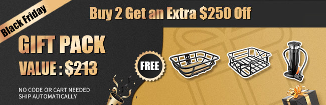 Black Friday Bike Sale - Buy 2 Get $250 Off + Free Cycling Accessories Gift Pack Worth $213