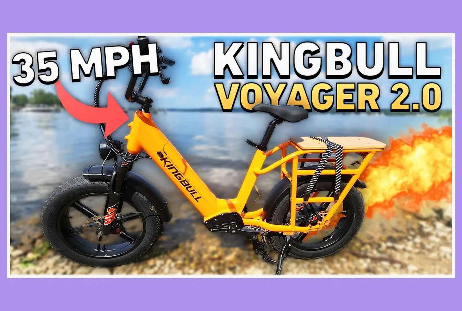 Orange kingbull ebike voyager2.0 cycling evaluation video