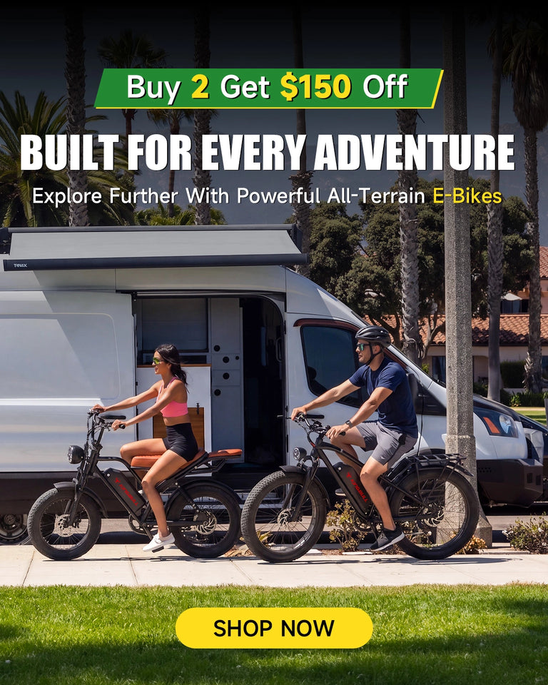Kingbull Hunter 2.0S & Ranger All-Terrain E-Bikes – 80-Mile Range, Fat Tire Electric Bikes for Off-Road Adventures - Buy 2 Get $150 Off