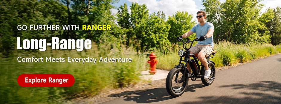 Kingbull Ranger Long-Range Fat Tire Electric Bike – Comfort Meets Everyday Adventure - Start from $799