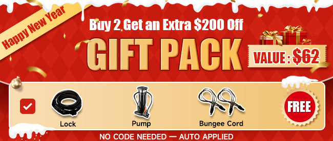 Kingbull electric bike New Year Sale - Buy 2 Get Extra $200 Off + Free Cycling Accessories Gift Pack worth $62