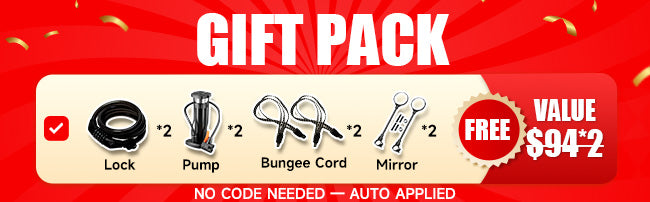 Double Kingbull electric bike - Free Cycling Accessories Gift Pack worth $94*2