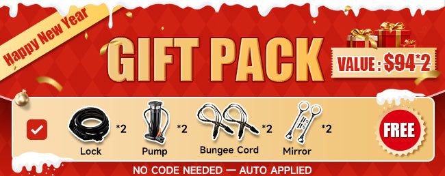 Kingbull electric bike New Year Sale - Buy 2 Get Extra $200 Off + Free Cycling Accessories Gift Pack worth $92*2