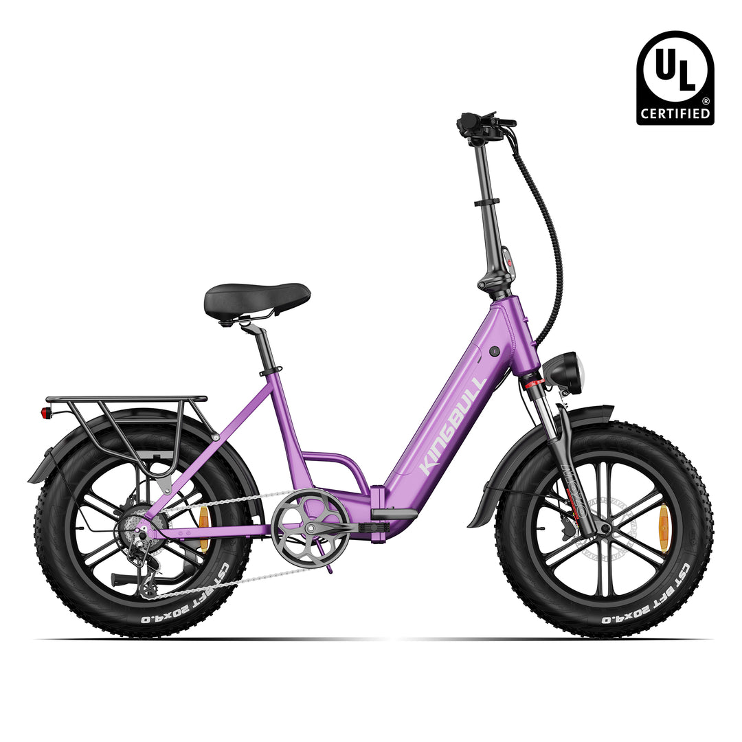 Kingbull Literider 2.0 Fat Tire Folding Purple Electric Bike
